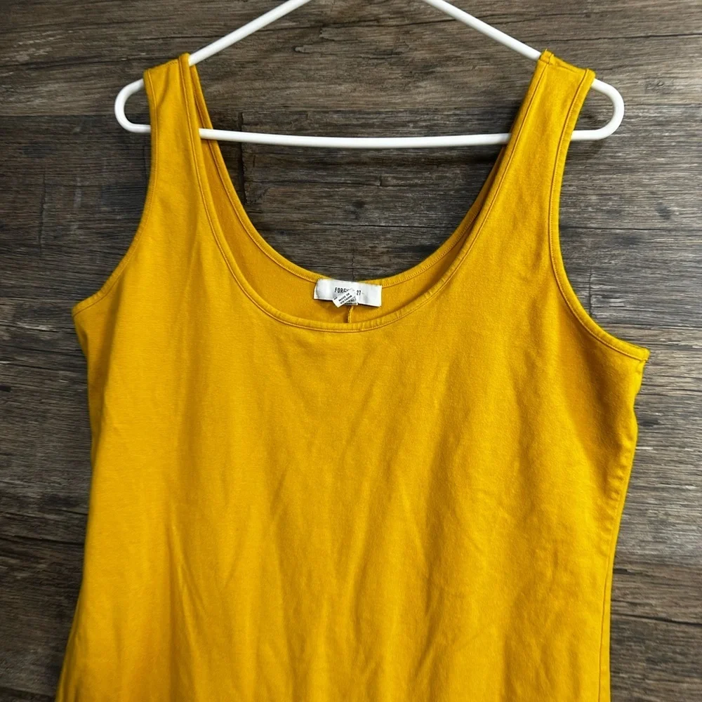 Forever 21 Mustard Yellow Midi Dress